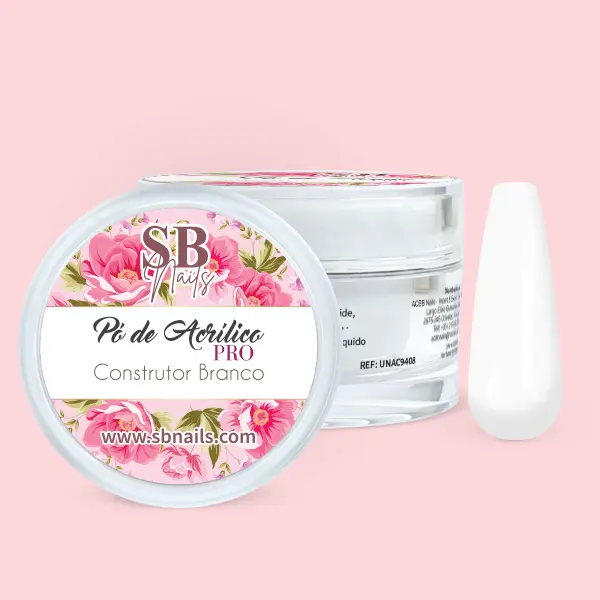 Pó Acrílico Construtor Branco 30gr
