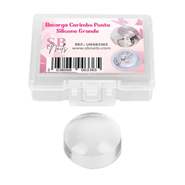 Recarga Carimbo Ponta Silicone Grande  SBNAILS UNHAS
