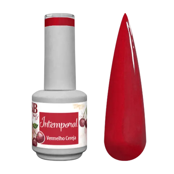 Verniz de Gel Intemporal Vermelho Cereja 10ml