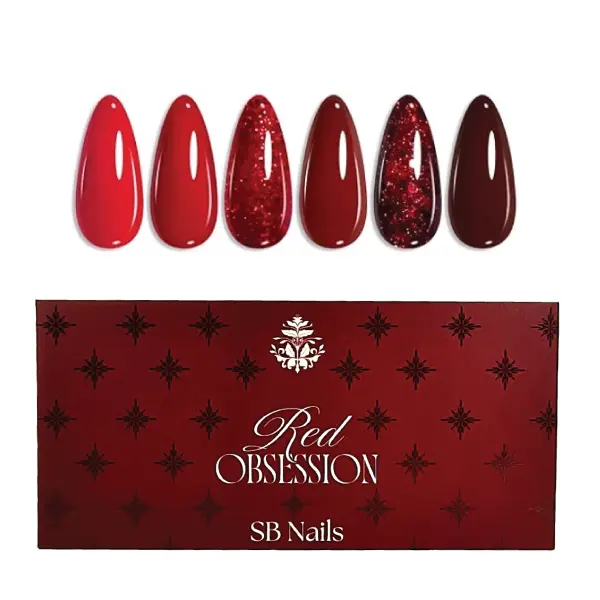 Coleção Red Obsession Box 6 und SB Nails