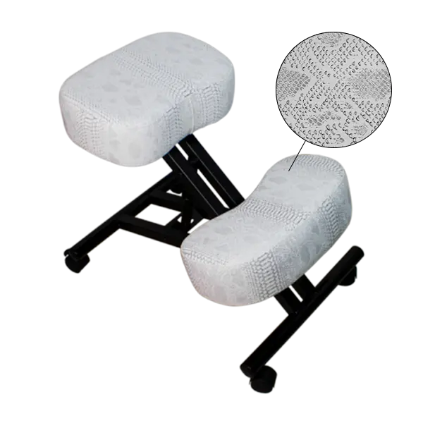 Banco Ergonómico Pele Cobra Branca