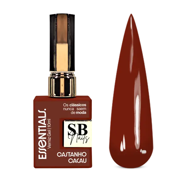 Verniz Gel Essentials Castanho Cacau 10ml