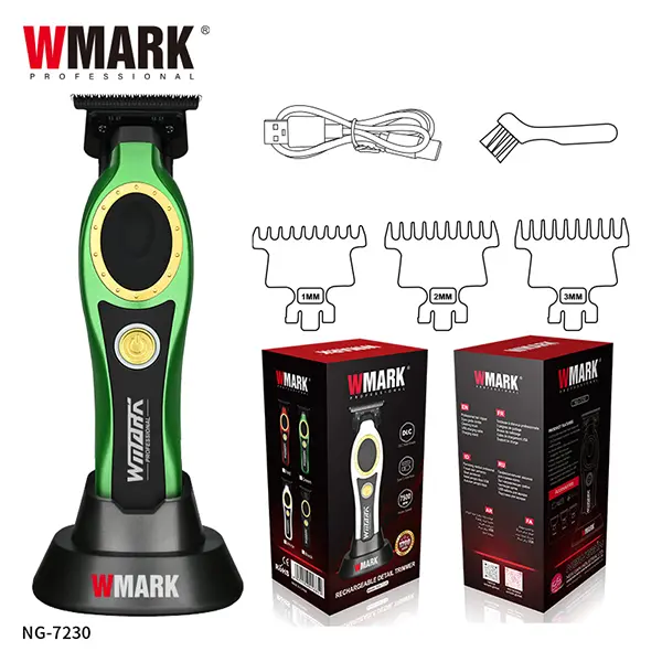 WMARK NG-7230 Rechargeable Trimmer Green