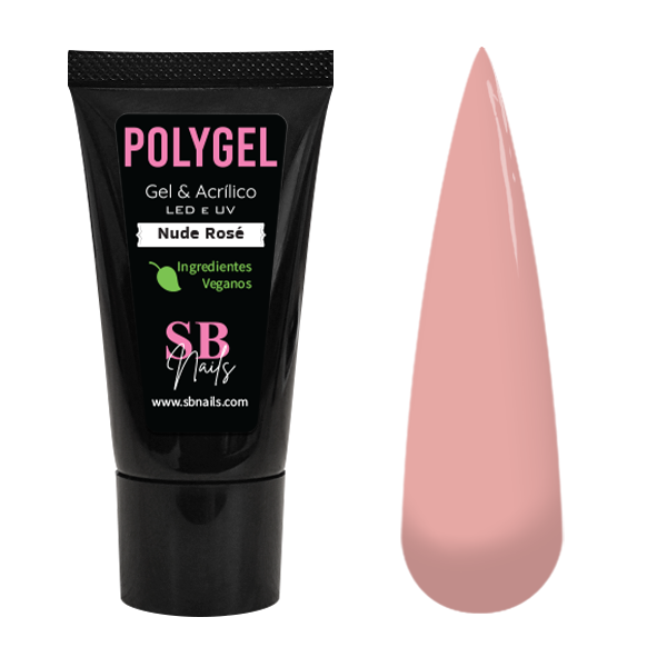 Polygel Vegano Bisnaga Nude Rosé SBNails 30g