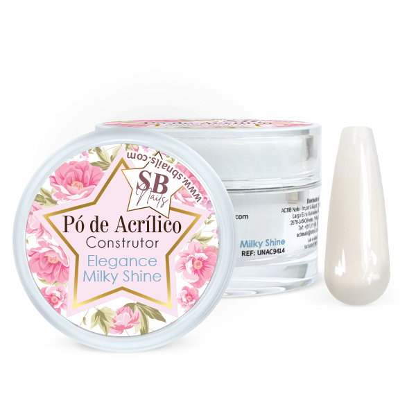 Pó de Acrílico Elegance Milky Shine 30g